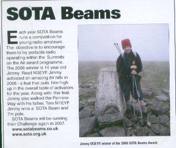 Jimmy M3EYP SOTA Beams Challenge