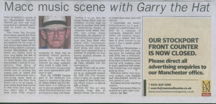 Macclesfield Express music column