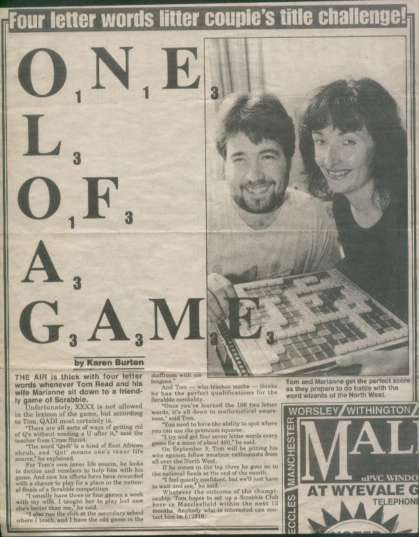 Tom & Marianne - Scrabble!