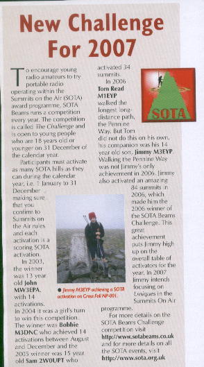 SOTA news 2007