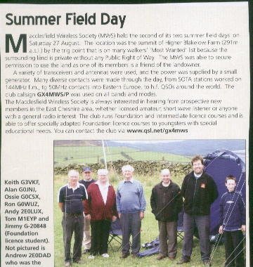 Macclesfield club field day