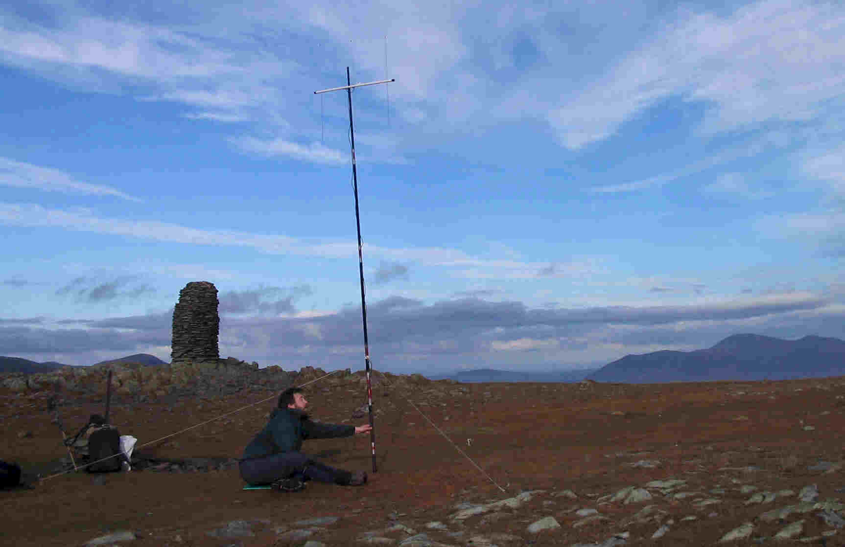 Tom M1EYP rotates the SOTA Beam on LD-020