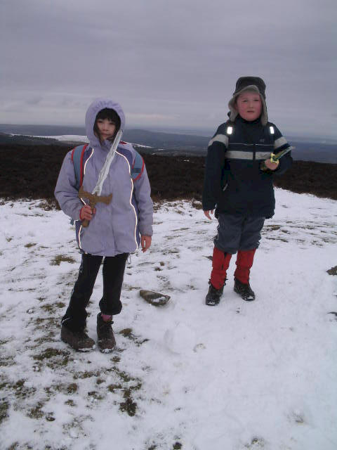 Mai Ling and Liam on Foel Fenlli