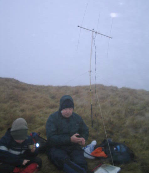 Liam & Tom on Foel Goch