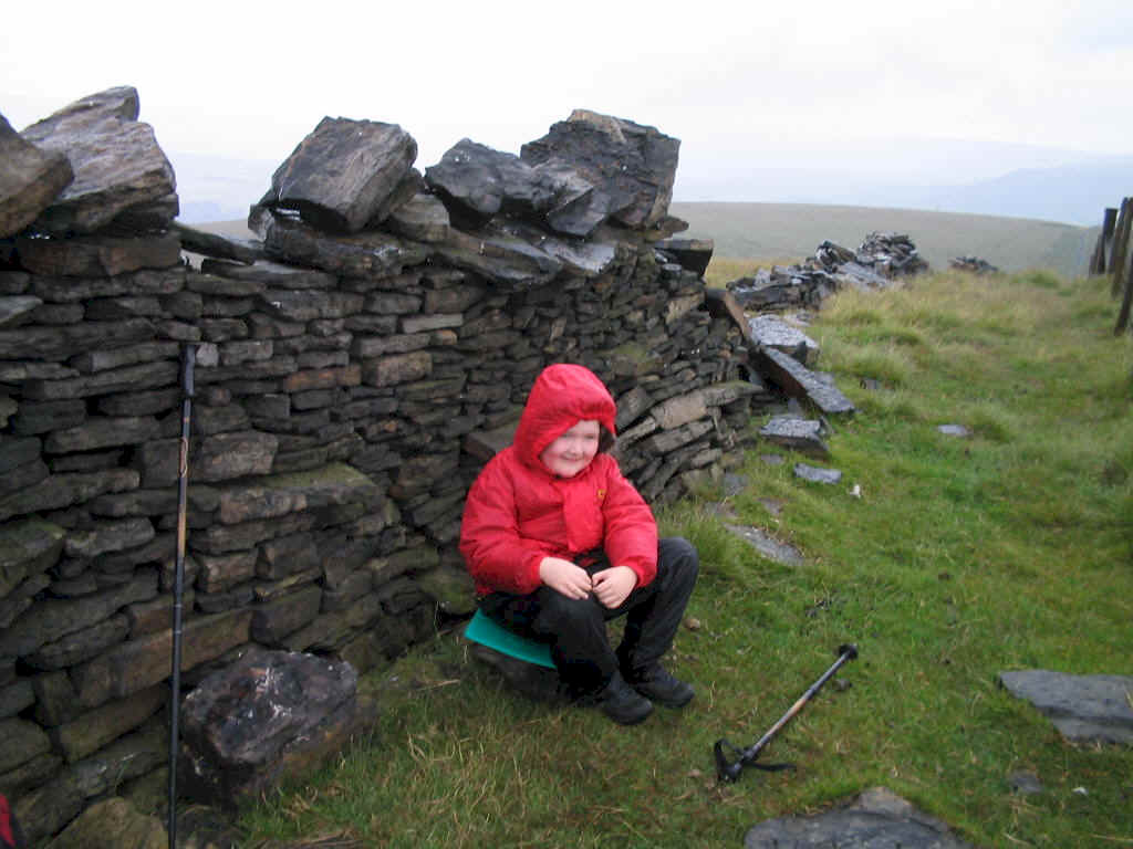 Liam at the summit of Freeholds Top