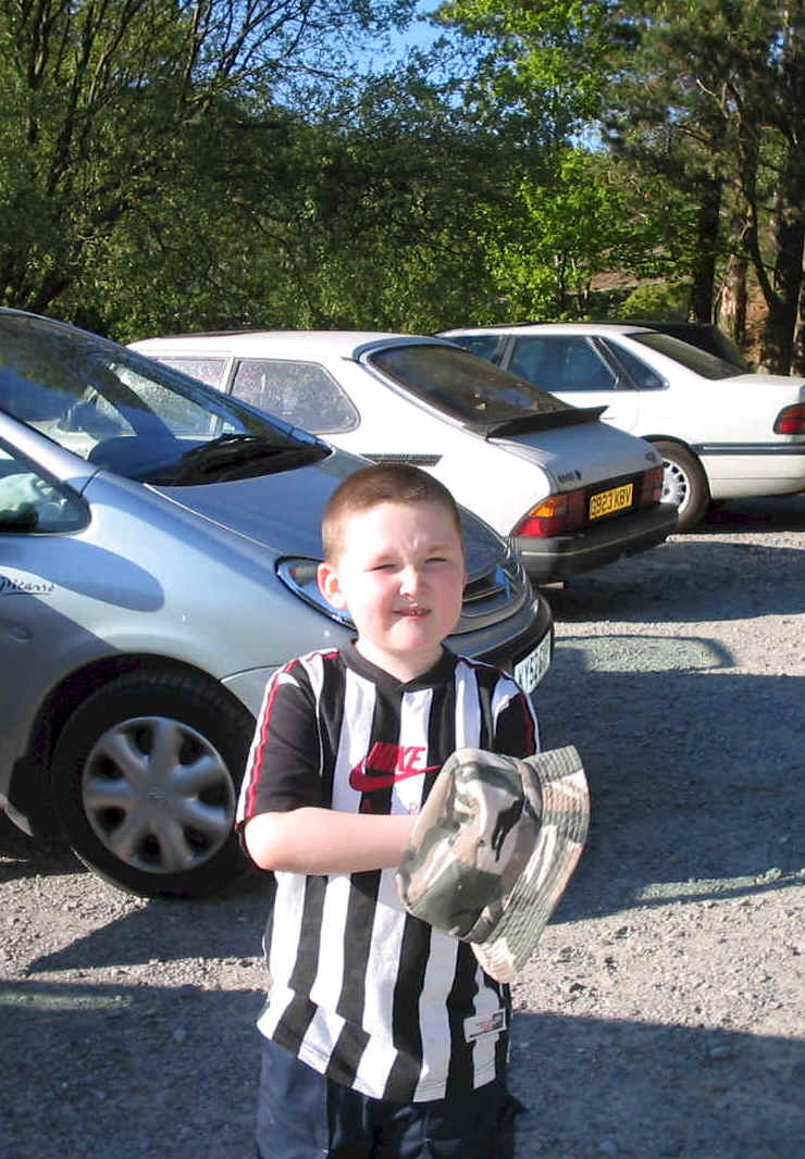 Liam in the car park