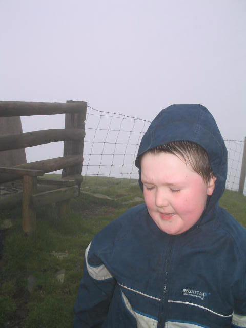 Liam on Gyrn Moelfre