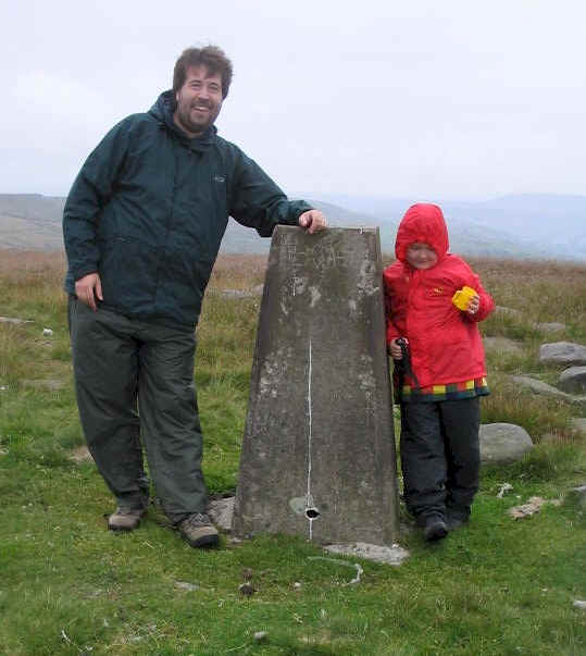 Tom M1EYP & Liam on Hail Storm Hill