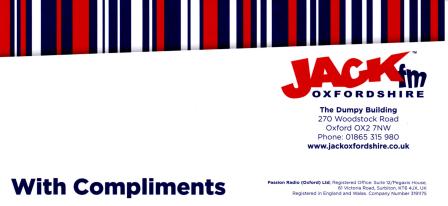 Jack FM, Oxford