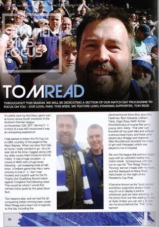 Macclesfield Town matchday programme 2018