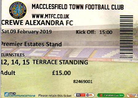 Home v Crewe Alexandra, 2019