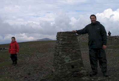 Liam & Tom on the summit of Ingleborough