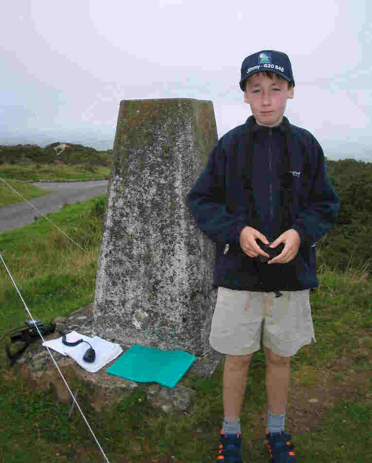 Jimmy at the summit of Kit Hill