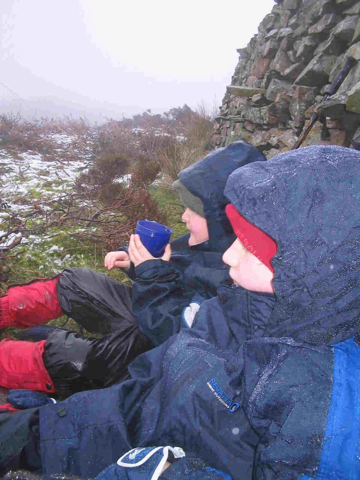 Liam & Jimmy warm-up with the soup