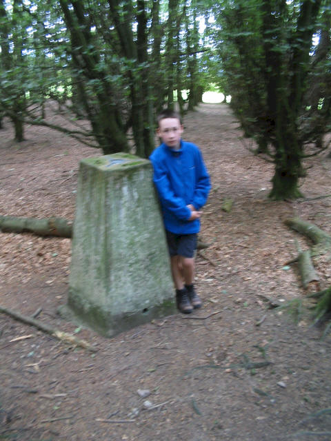 Jimmy at the trig point