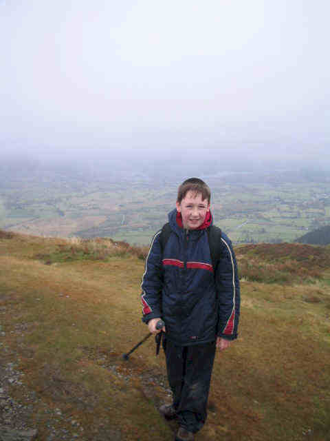 Jimmy at the summit of Barf