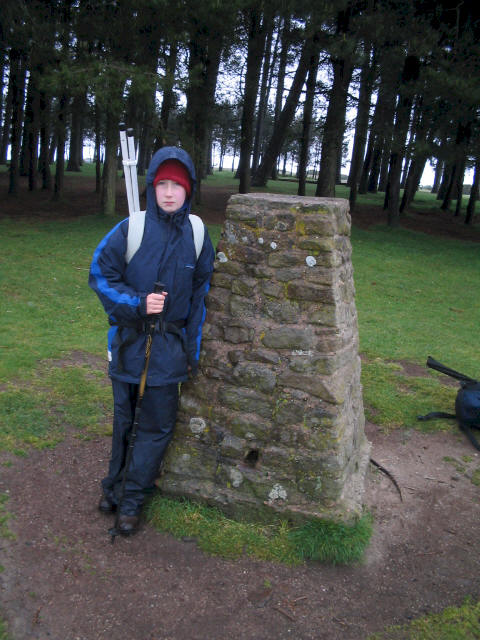 Jimmy at the summit of May Hill