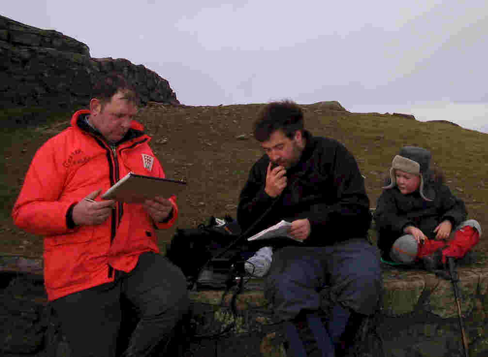 GW7GOD/P & MW1EYP/P activating Moel Famau GW/NW-044, Liam looks on!