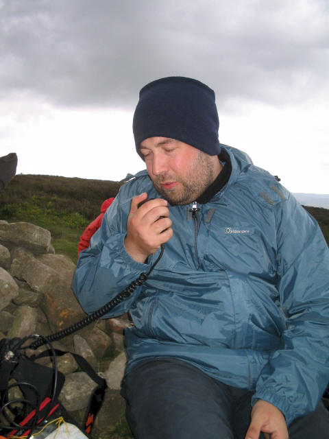 Tom MW1EYP/P calling CQ on Mynydd Llangorse GW/SW-015