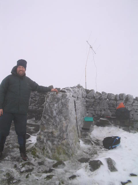 Tom GX4BJC/P on the summit of Grest Shunner Fell G/NP-006