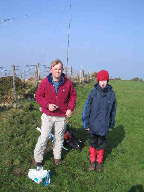 Colin GI0RQK/P & Jimmy on Cross Slieve