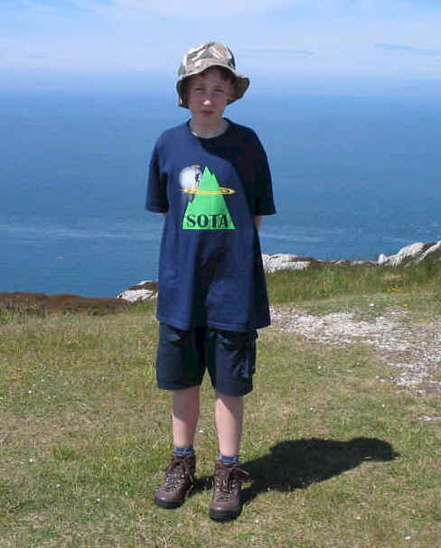 Jimmy on Holyhead Mountain