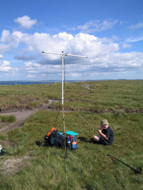 Liam and the SOTA Beam on Nine Standards Rigg