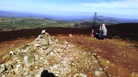 Richard operating with his loop antenna