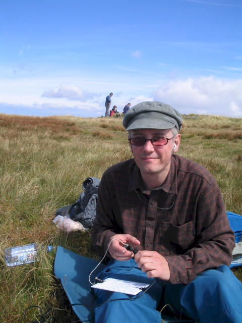 Richard GW3CWI/P activating on Pen Llithrig y Wrach GW/NW-013