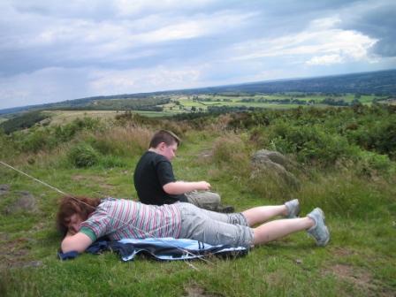 Marianne & Liam relaxing in the sunshine!