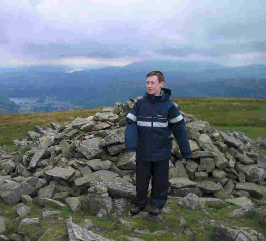 Jimmy on the summit of Seat Sandal