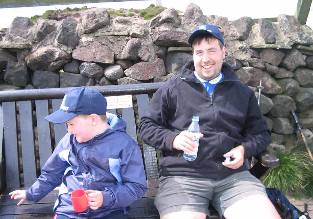 Enjoying a drink in the sun on Sharp Haw G/NP-029