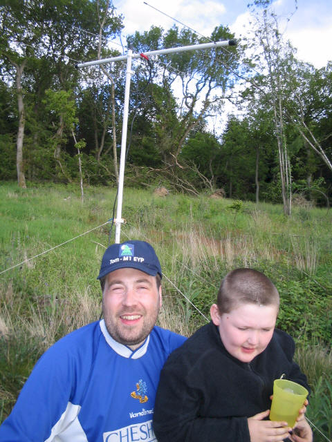 Tom M1EYP/P and Liam on Shobdon Hill G/WB-017