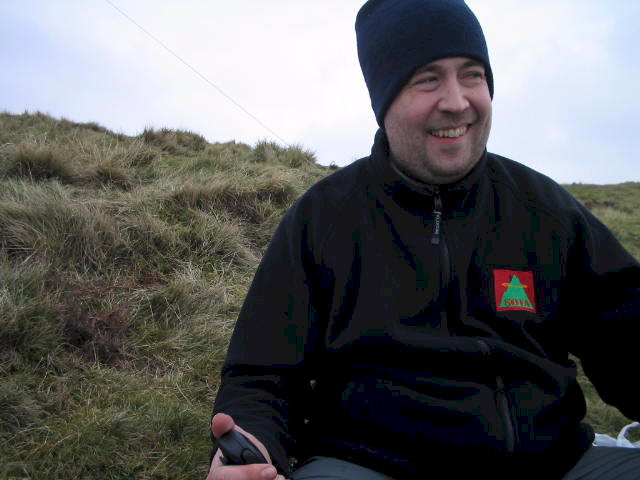 Tom MI1EYP/P on Slemish GI/AH-007