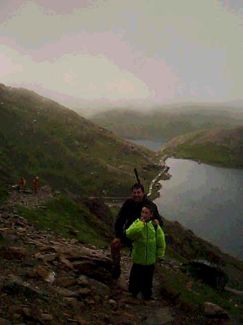 Tom & Jimmy ascending Snowdon