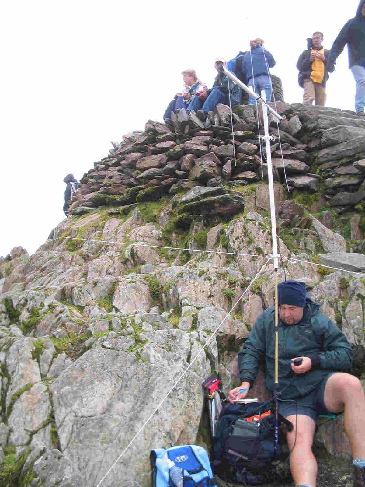 Tom operating as GC4BJC/P from Snowdon