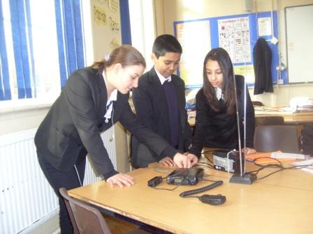 Charlotte P, Humayun & Henna connecting the feeder