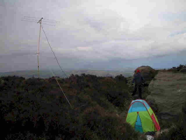 The scene on the summit