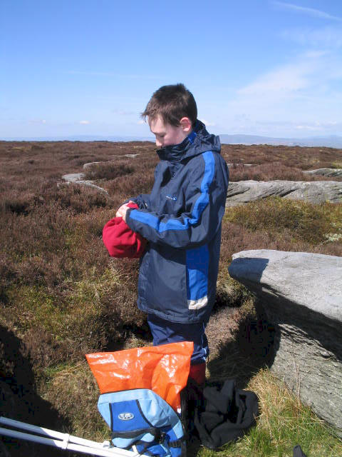 Jimmy on Thorpe Fell Top