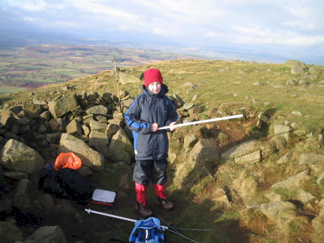 Jimmy sets up the beam on WB-004