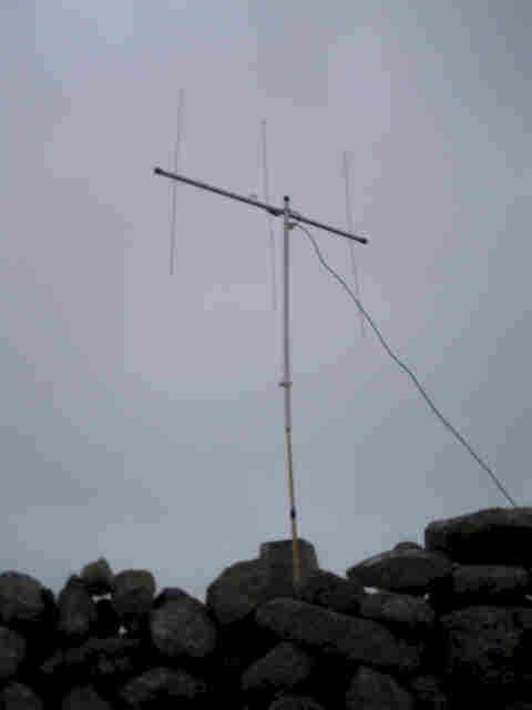 The SOTA Beam set up on Watch Croft