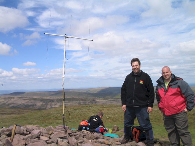 Tom MW1EYP/P and Jon MW0GWL/P on Waun Fach GW/SW-002