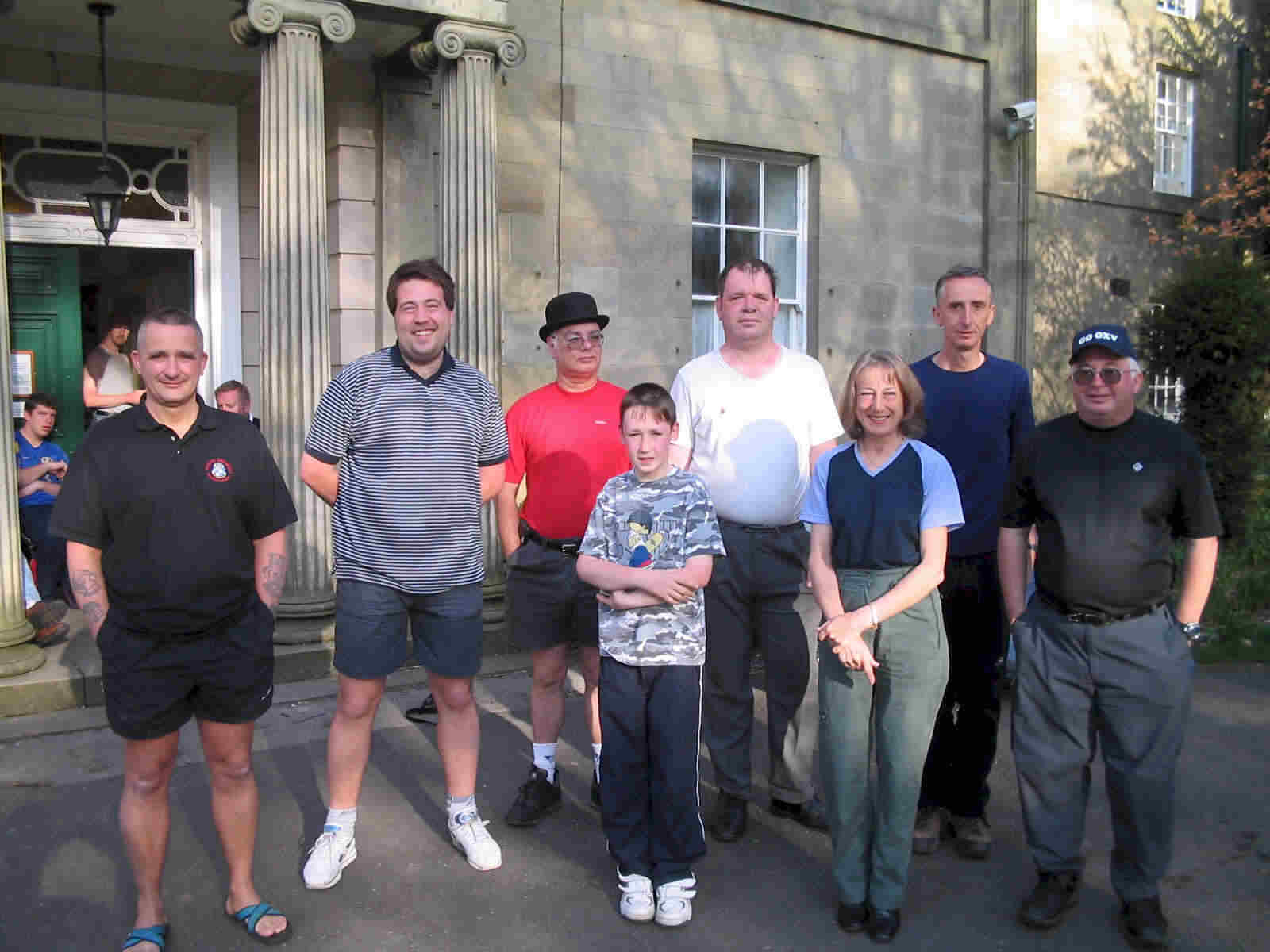 SOTA Yorkshire Dales weekenders L-R:  Steve G1INK, Tom M1EYP, Myke G6DDQ, Jimmy G-20848, Riley G7GOD, Shirley MW0YLS, Alan M1EYO, Keith G0OXV