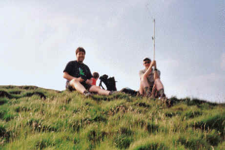 Tom M1EYP & Richard G3CWI operating SOTA from The Wrekin WB-010