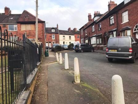 Cruso Street, approaching James Street, Leek